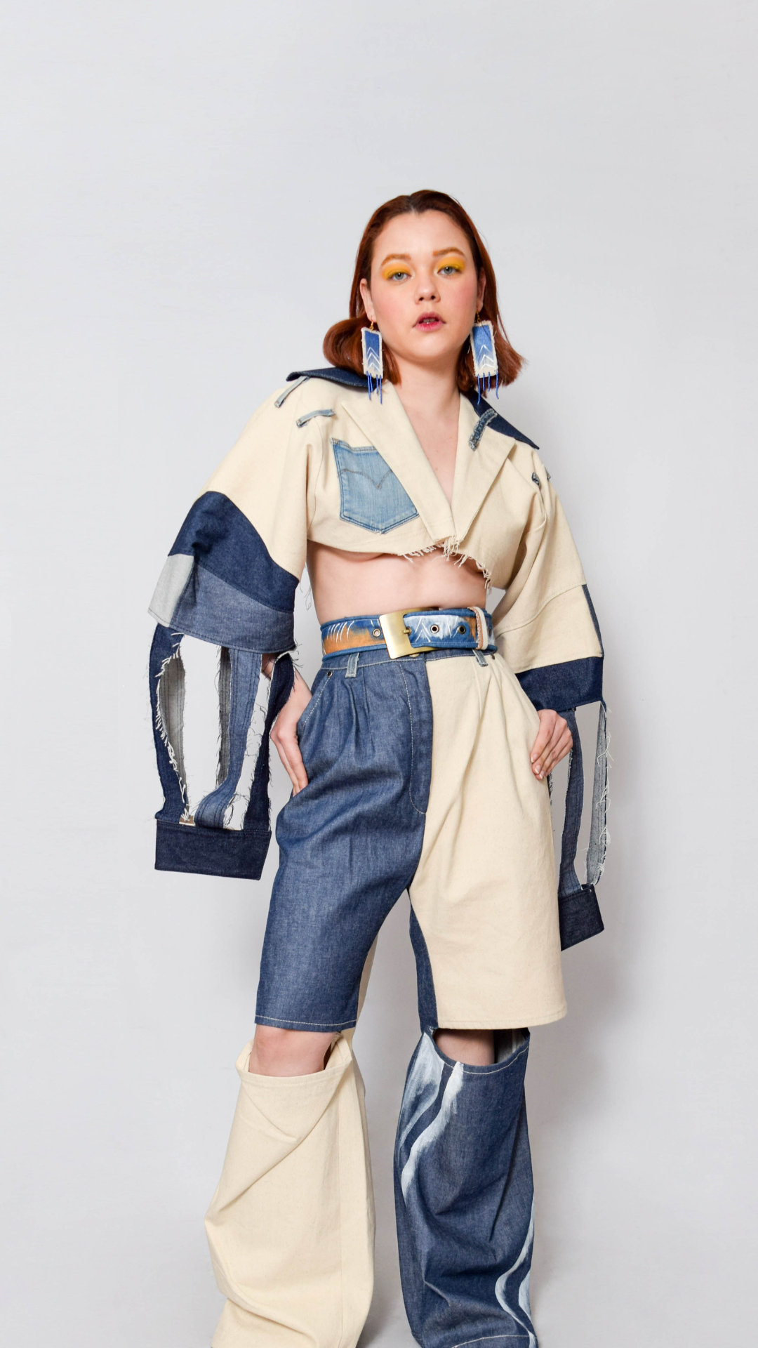 CHAQUETA CROP TIRAS - Pre Order
