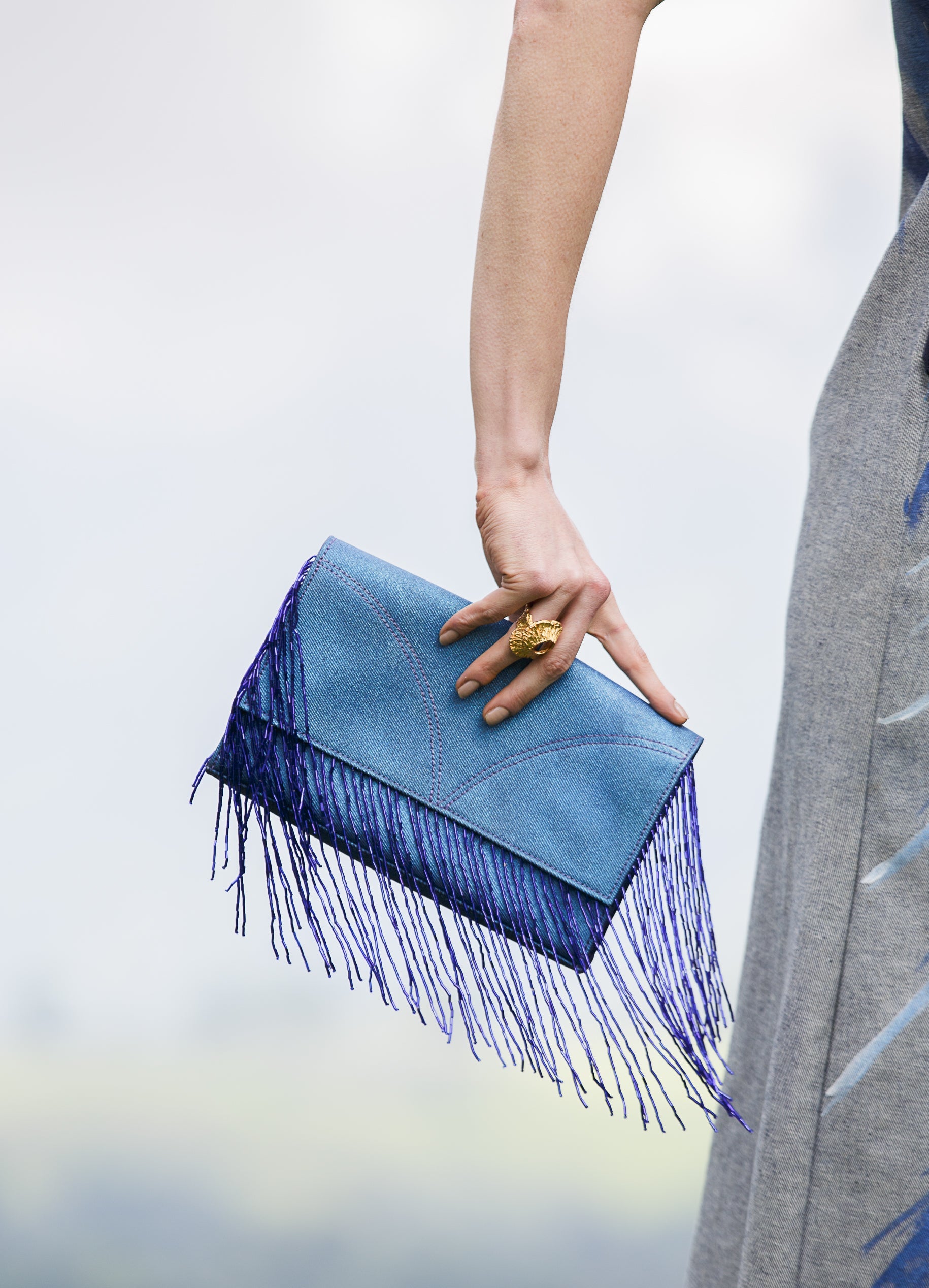 WILD DENIM CLUTCH - HANDBAG ( Limited Piece )