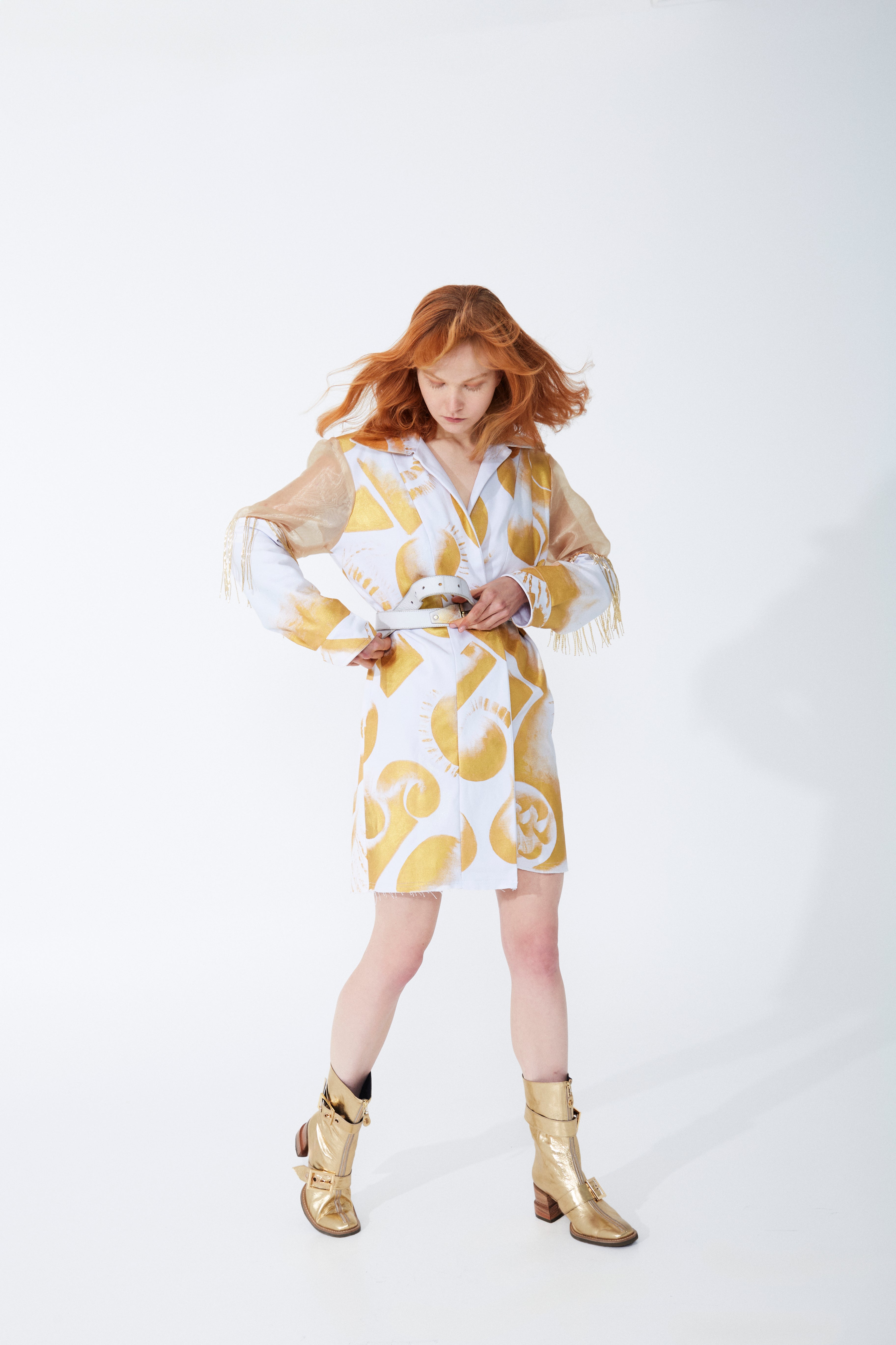 ABRIGO GOLD MIX ORGANZA - Last Unit